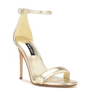 Nine West Teeya Ankle Strap Sandals in Gold